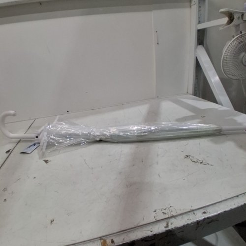 THE WEATHER STATION RAIN UMBRELLA - 32" - CLEAR /GREY image 2