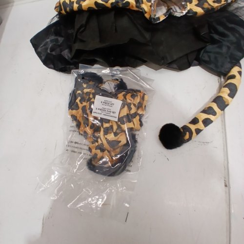 5PC GIRLS PARTYHOLIC KITTY CAT COSTUME - MEDIUM (8/10) - BLACK/BROWN image 3