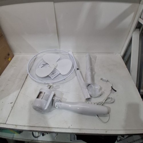 TOOLTECH 3-SPEED OSCILLATING PEDESTAL FAN - 16" - WHITE (MODEL: 100077) image 3