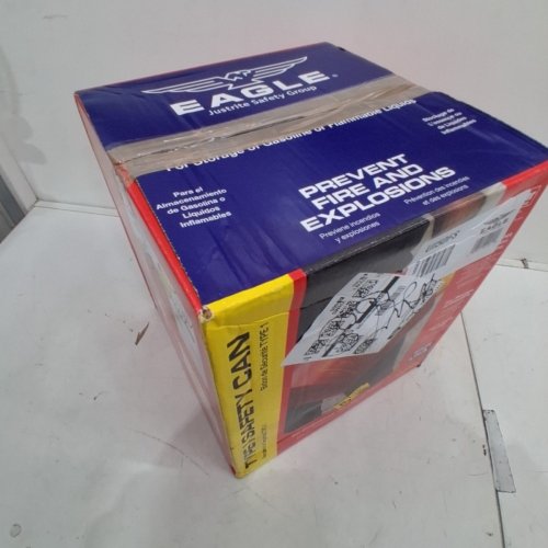 EGALE GALVANIZED STEEL TYPE 1 GASOLINE SAFETY CAN WITH FUNNEL - 5GAL - RED (MODEL: UI50FS) image 4
