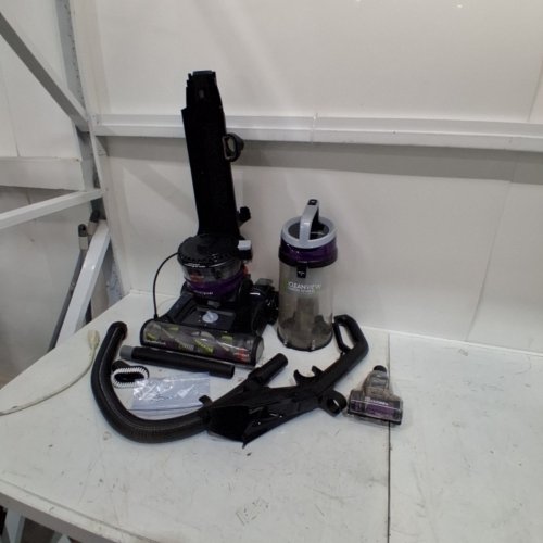 BISSELL CLEANVIEW SWIVEL UPRIGHT MULTI-CYCLONIC VACUUM WITH AUTOMATIC CORD REWIND, WASHABLE FILTER - BLACK/PURPLE (MODEL: 2258B) image 3