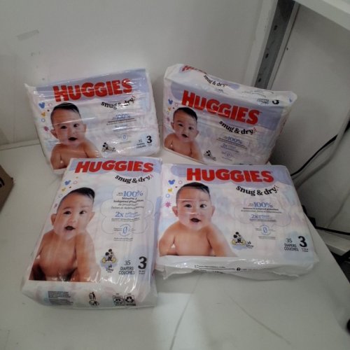 140PK HUGGIES SNUG & DRY BABY DIAPERS - SIZE 3 image 2