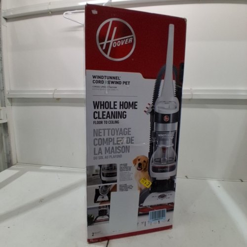 HOOVER WINDTUNNEL CORD REWIND UPRIGHT VACUUM CLEANER WITH 2 MULTIPURPOSE ATTACHMENTS - 1.5L - 25FT CORD MODEL: UH71330 image 2