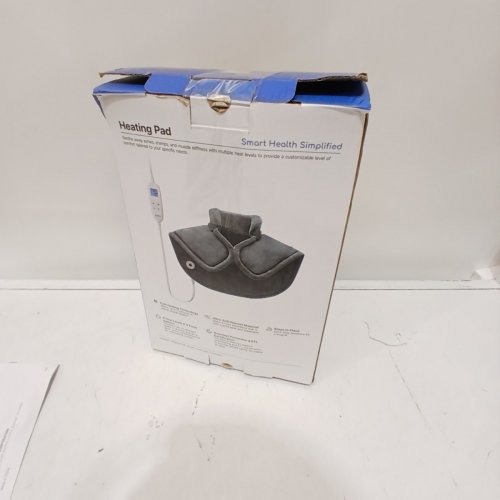 RENPHO WEIGHTED HEATING PAD FOR NECK AND SHOULDERS- 19"X24"- GREY (MODEL:R-U006) image 4