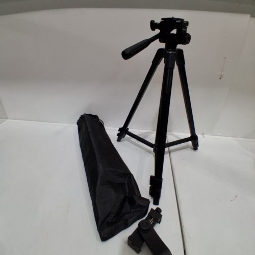 VIVITAR VOLG / PODCAST ESSENTIALS TRIPOD STARTER KIT WITH SMART PHONE MOUNT - 17" - 52" - BLACK image 2