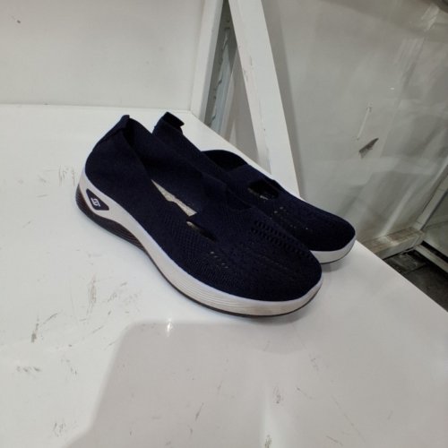 WOMEN'S GENERIC ORTHOPEDIC MESH LIGHTWEIGHT SLIP IN SNEAKER/LOAFERS - 4-4.5 - NAVY BLUE image 2
