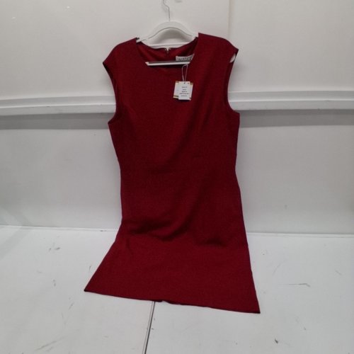 WOMENS KASPER RED CAREER SHEATH DRESS - 14 - RED image 2