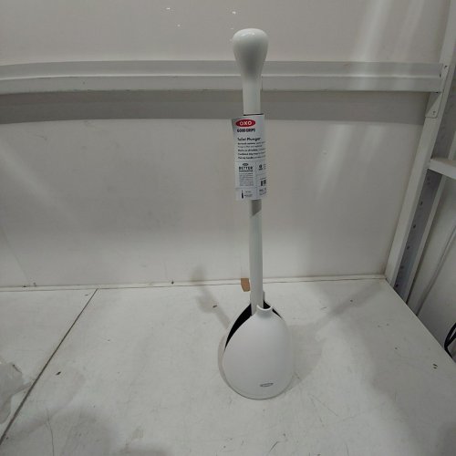 OXO GOOD GRIPS TOILET PLUNGER AND CANISTER - WHITE image 2