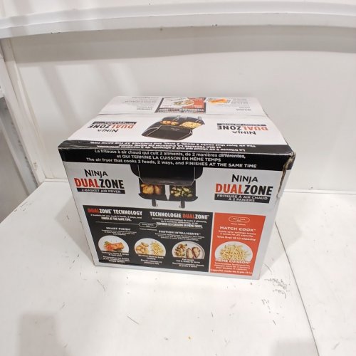 NINJA DUALZONE 2-BASKET AIR FRYER - 8 QT - BLACK / SILVER (MODEL: DZ801C) image 6
