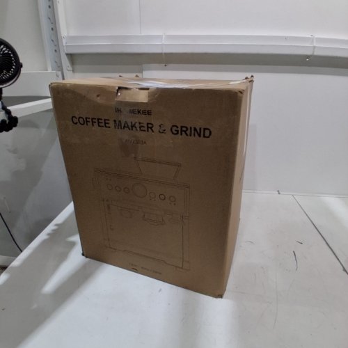 IHOMEKEE COFFEE MAKER WITH GRINDER ESPRESSO CAPPUCCINO LATTE MACHINE - 2 CUPS - SILVER (MODEL: AM7303A) image 6