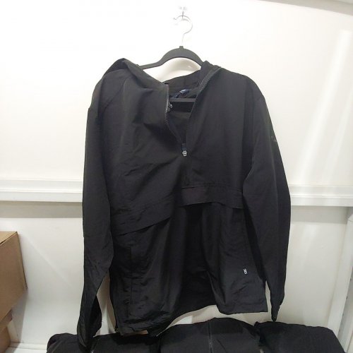 MEN'S CUTTER & BUCK HARTER ECO RECYCLED ANORAK JACKET - LARGE - BLACK (STYLE: MC000074) image 2
