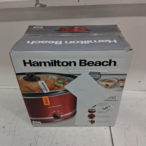 8QT. HAMILTON BEACH SLOW COOKER, RED (MODEL: 33184) image 6