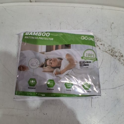 GOGREEN BAMBOO WATERPROOF MATTRESS PROTECTOR - QUEEN - WHITE image 2