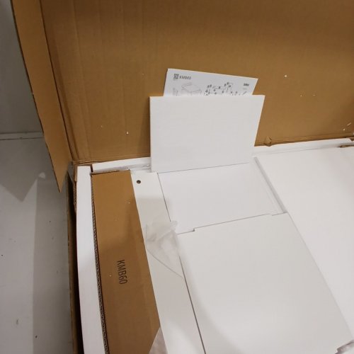 2PC HAOTIAN ARTS & CRAFTS TABLE AND CHAIR SET - 30" TABLE - WHITE (MODEL: KMB60-W) image 5