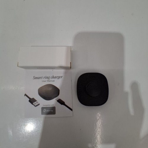SMART RING CHARGER, COMPATIBLE WITH OURA GEN3 - CHARGING DOCK AND USB-C CABLE, FOR SIZE 10 - BLACK (MODEL:AUA-X10) image 2