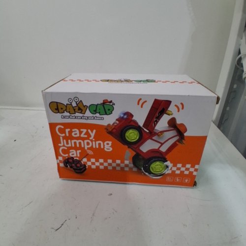 CRAZY JUMPING REMOTE CONTROL CAR TOY WITH LED LIGHT AND MUSIC - RED image 2