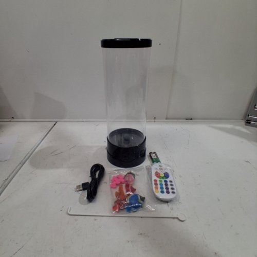 SENCU SENSORY BUBBLE FISH LAMP WITH REMOTE CONTROL - 11.35" H - BLACK image 3