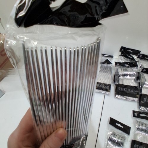 9(20PK) STEILLAIR DISPOSABLE UTENSILS - 60X KNIFES, 60X FORKS, 60X LARGE SPOONS, 40X SMALL SPOONS - SILVER image 3