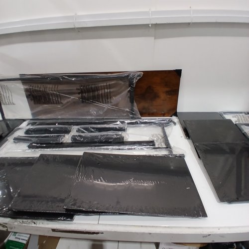 SOMDOT DRESSER WITH FABRIC DRAWERS - 39" X 11" X 36" - BLACK - (MODEL: FD110C03) image 4