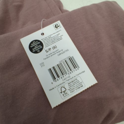 GIRLS GEORGE WIDE LEG PANTS - SMALL - MAUVE (STYLE: GRF63215G) image 2