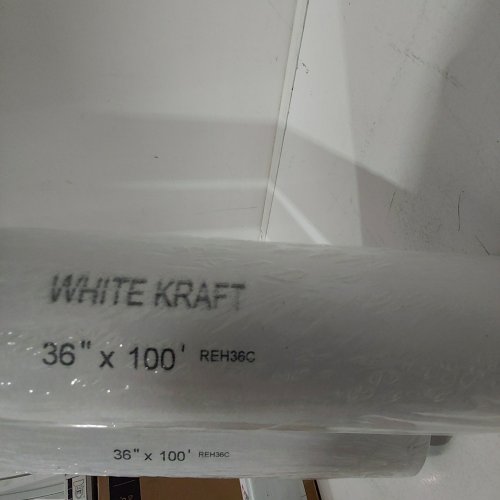 2PK PACL WHITE KRAFT PAPER ROLLS - 36" X 100FT - WHITE (MODEL: REH36C) image 2