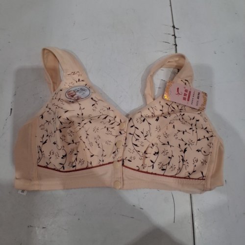 WOMEN'S YAFANHUI BREASTFEEDING FLORAL BRA - 40 - PEACH image 2