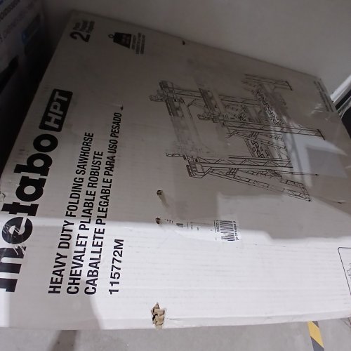 2PK METABO HEAVY DUTY FOLDING SAWHORSES - BLACK - (MODEL: 115772M) image 4
