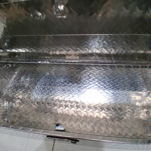 ALUMINUM DIAMOND PLATE TRUCK TOOL BOX - 39"X13"X10" - SILVER (MODEL: JL-TB19-2) image 3