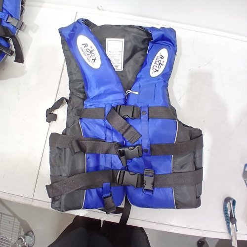RONGXING FINERY CLASSIC ADJUSTABLE LIFE JACKET FOR ADULTS - XXL - BLUE/BLACK image 3