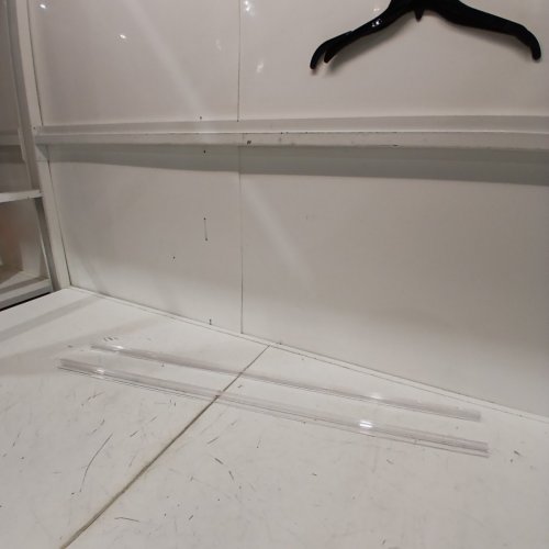 2PK ELIVEA SHOWER DOOR BOTTOM SEAL PVC STRIPS - 39" - CLEAR image 2
