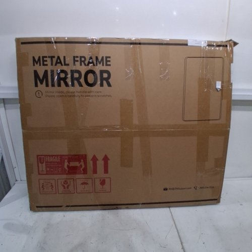 TETOTE METAL FRAME BATHROOM VANITY MIRROR - 30" X 36" - GOLD image 5