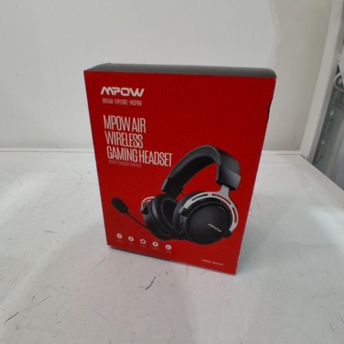 MPOW WIRELESS GAMING HEADSET - OVER EAR HEADPHONES WITH NOISE CANCELLING MIC, DUAL CHAMBER DRIVER, 3D BASS SURROUND SOUND - BLACK (MODEL: BH415A) image 3