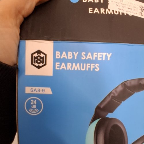 BABY SAFETY NOISEPROOF EARMUFFS - FITS N-2Y - 24DB REDUCTION - BLUE AND BLACK (MODEL: SA8-9) image 2