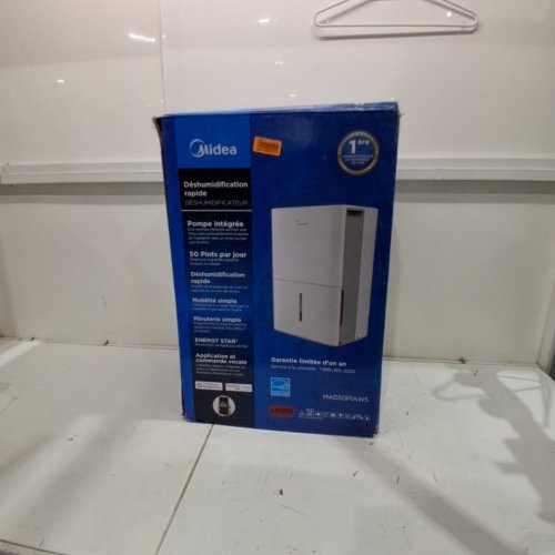 MIDEA ENERGY STAR DEHUMIDIFIER WITH PUMP -WIFI - SMART VOICE COMPATIBLE -4,500 SQ. FT COVERAGE - WHITE (MODEL: MAD50P1AWS) image 6