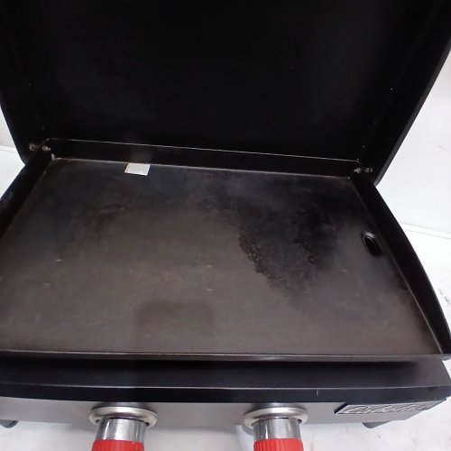 2-BURNER TABLETOP GRIDDLE BBQ - 24,000BTU - 21.7" X 13.9" - BLACK/SILVER (MODEL: CABTTGRD-2) image 3