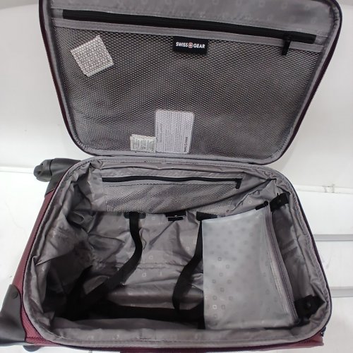 SWISSGEAR SION SOFT SIDED FABRIC EXPANDABLE LUGGAGE/SUITCASE - 21" - MERLOT / RED image 4
