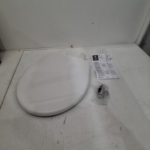 BEMIS ECONOMY PLASTIC TOILET SEAT - ROUND - WHITE (MODEL: 730SLEC 000) image 2