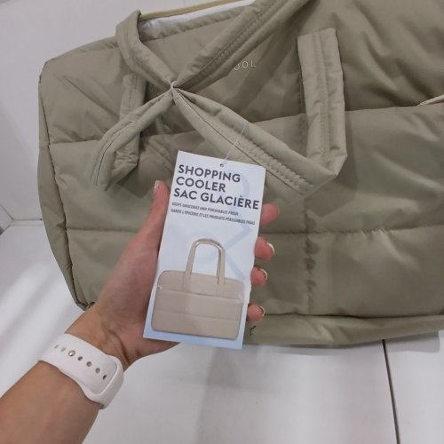 KEEP COOL SOFT INSULATED COOLER TOTE BAG - 48L - 23" X 15" X 7" - BEIGE (MODEL: 1994097) image 4