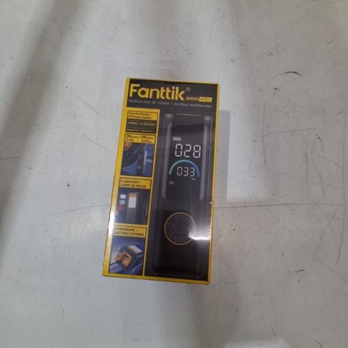 FANTTIK S200 APEX POWERFUL PORTABLE AIR PUMP AND TIRE INFLATOR WITH POWER BANK AND FLASHLIGHT - BLACK/YELLOW (MODEL: S200 APEX/ 2787419) image 4