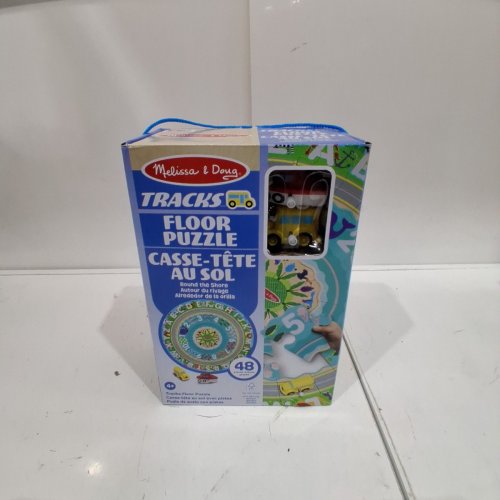 48PC MELISSA & DOUG ROUND TRACKS FLOOR PUZZLE - ROUND THE SHORE - MULTICOLOUR (MODEL: 1976489) image 2