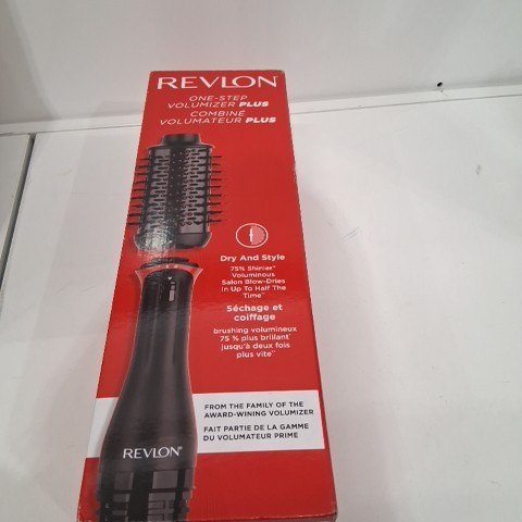 REVLON ONE-STEP VOLUMIZER PLUS 2.0 HAIR DRYER AND HOT AIR BRUSH - BLACK/RED (MODEL: RVDR5298F) image 3