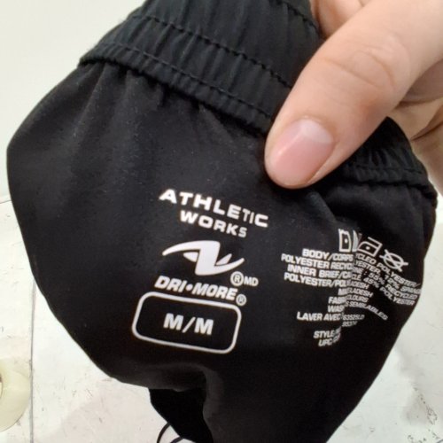 WOMEN'S ATHLETIC WORKS DRI-MORE ATHLETIC SHORTS - MEDIUM - BLACK image 3