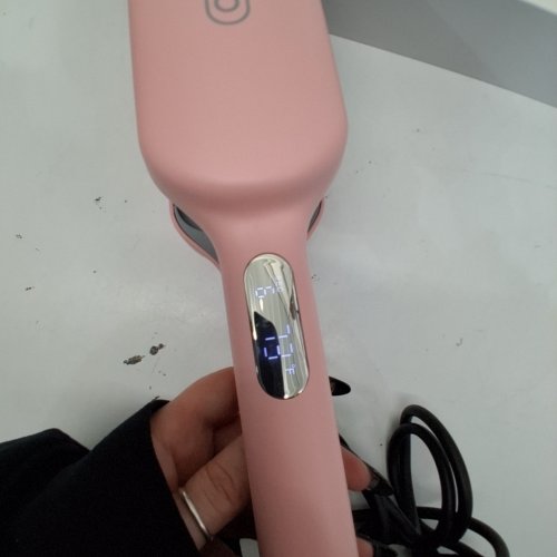 TYMO ROVY DEEP HAIR WAVER CRIMPER HOT IRON WITH CERAMIC TOURMALINE BARREL - 1.25" - PINK/GREY (MODEL: HC507P) image 2