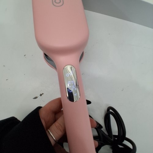 TYMO ROVY DEEP HAIR WAVER CRIMPER HOT IRON WITH CERAMIC TOURMALINE BARREL - 1.25" - PINK/GREY (MODEL: HC507P) image 3