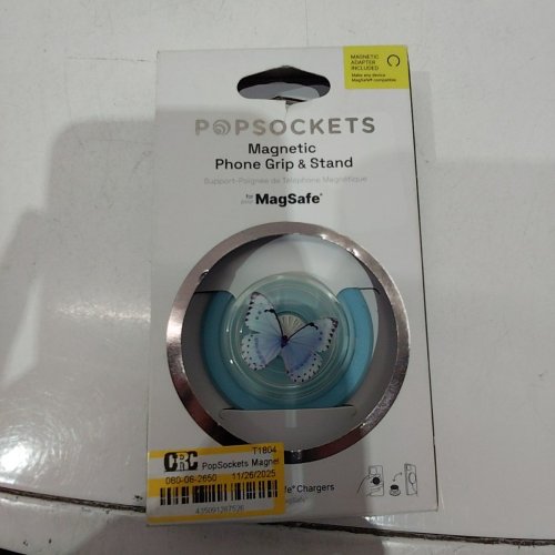POPSOCKETS POPGRIP MAGNETIC PHONE GRIP & STAND FOR MAGSAFE - WHISPER MOTH/BLUE image 2