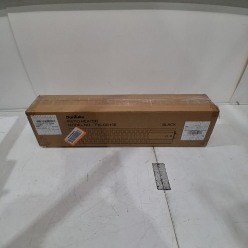 DANLUKE WALL MOUNTED OUTDOOR HEATER - 120V - 1500W - 26.4" X 2.4" X 5.1" - BLACK (MODEL: T10-GR15B) image 5