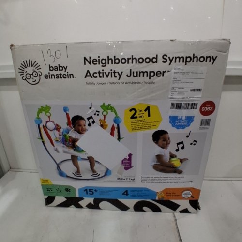 BABY EINSTEIN NEIGHBORHOOD SYMPHONY ACTIVITY JUMPER INFANT ENTERTAINER WITH LIGHTS/MELODIES - AGE 6MO+ - 25LBS CAP - MULTICOLOUR (MODEL: 10504 / 0363) image 5