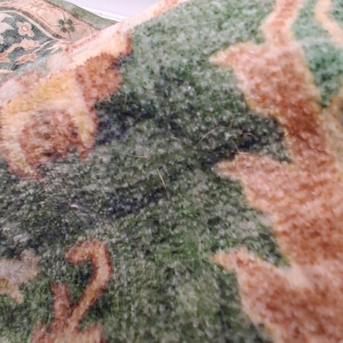 WASHABLE VINTAGE STYLE AREA RUG - 6FT X 9FT - GREEN/BROWN image 4