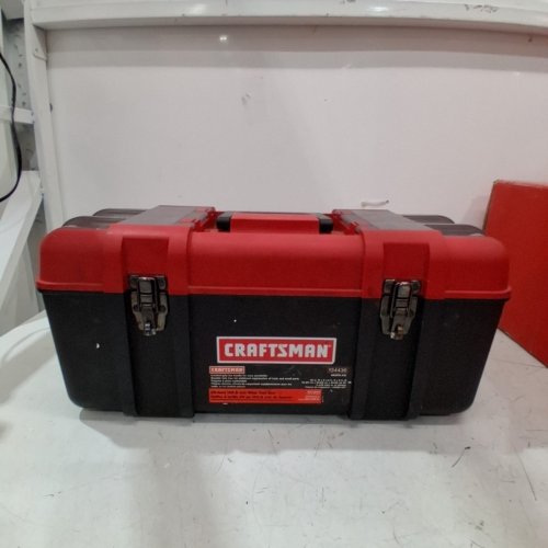 CRAFTSMAN WIDE TOOLBOX - 20" X 9" - RED / BLACK (MODEL: 934436) image 3
