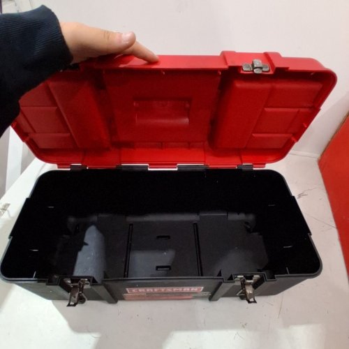 CRAFTSMAN WIDE TOOLBOX - 20" X 9" - RED / BLACK (MODEL: 934436) image 4